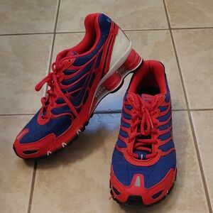 VTG Nike Shox ID Red And Blue Running Sneakers Men's Size 11